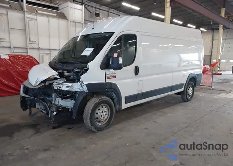2020 Ram Promaster 2500 High Roof 159 Wb из США, поврежденный, VIN 3C6TRVDG6LE133212